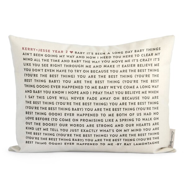 Song Pillow Etsy