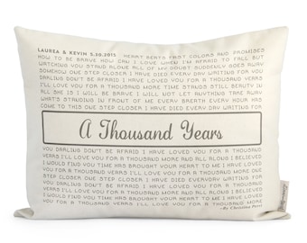 Personalized Song Pillow, Gift For Husband, Cotton Anniersary, 1st Anniersary, Two Year Anniersary, Gift For Sister, Unique Holiday Gift