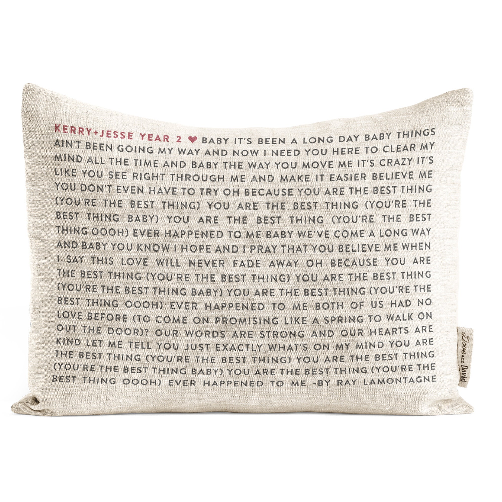 Faorite Song on a Pillow, Unique Gift For Boyfriend, First Dance, Hou…