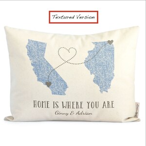 Personalized Long Distance Relationship Gift Pillow Romantic image 2