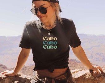 Cabo travel tee, Unisex Jersey Short Sleeve Tee, vacation, travel, trip, boho, cute tee