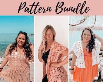 Sunset Crochet Cardigan & Cover Up Pattern Bundle (PDF Pattern)