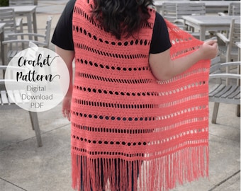 Crochet Cardigan Pattern - Festival top Pattern- Crochet Top Pattern- Crochet Pattern- Summer top pattern