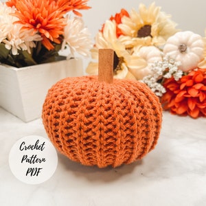 Easy Crochet Pumpkin Pattern, Pumpkin Crochet Pattern for beginner, Crochet Pumpkin Decor, Crochet Fall Decor, Simple Crochet Pumpkin