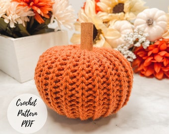 Easy Crochet Pumpkin Pattern, Beginner Fall Decor (PDF Pattern)