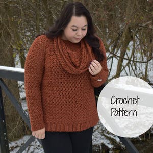 Crochet Pattern- Crochet sweater pattern- crochet top- crochet cowl- crochet jumper- crochet garment