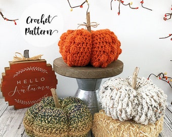 Crochet Pumpkin Pattern- Crochet Pumpkin Set Pattern- Crochet Pattern- Pumpkin Pattern