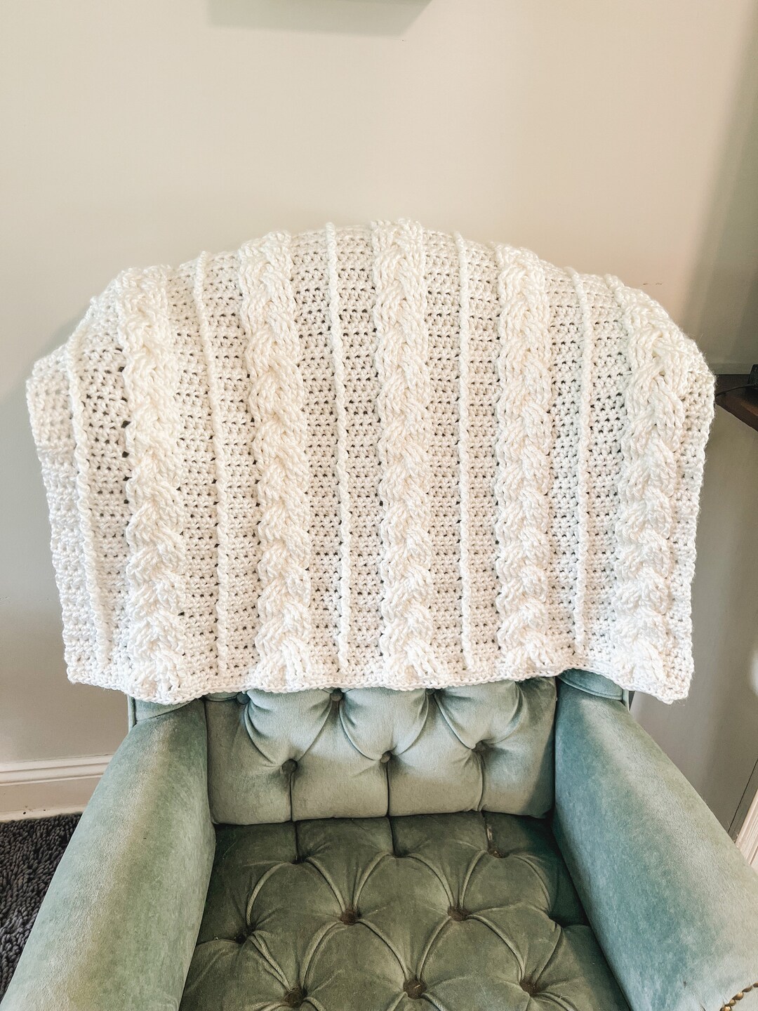 Crochet Cabled Blanket Pattern Crochet Cable Stitch Blanket Easy Crochet Cables Crochet Throw