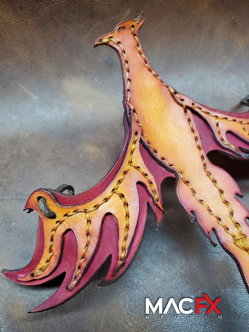 Leather Phoenix Bracelet Left Hand