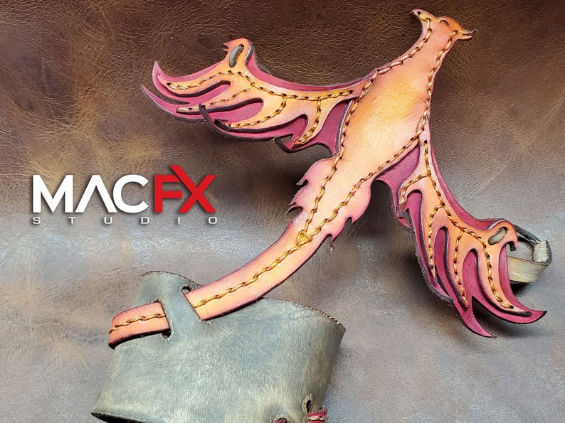 Leather Phoenix Bracelet Left Hand