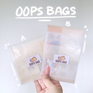 Oops Mystery Grab Bag Cute Stickers + Art Print | Discounted Stationery