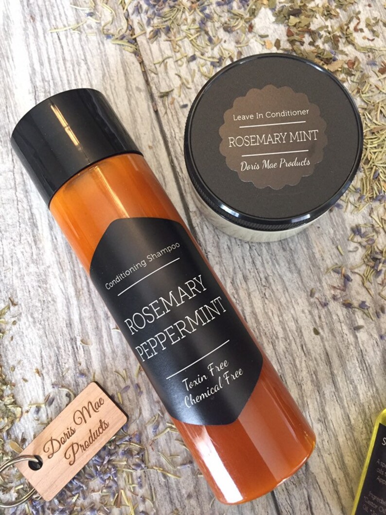 Shampoo Conditioner Gift Set Natural Hair Care Fine Etsy