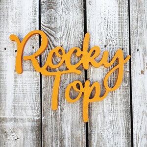 Rocky Top Wooden Sign University of Tennessee Wreath