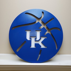 UK Wooden Basketball Door Hanger image 1