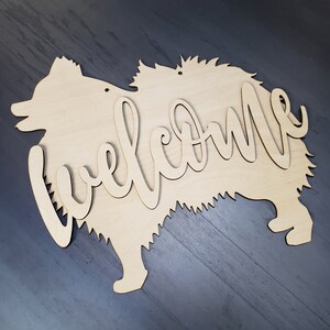 Dog Welcome Door Hanger Pomeranian Chihuahua JRT Westie Dachshund