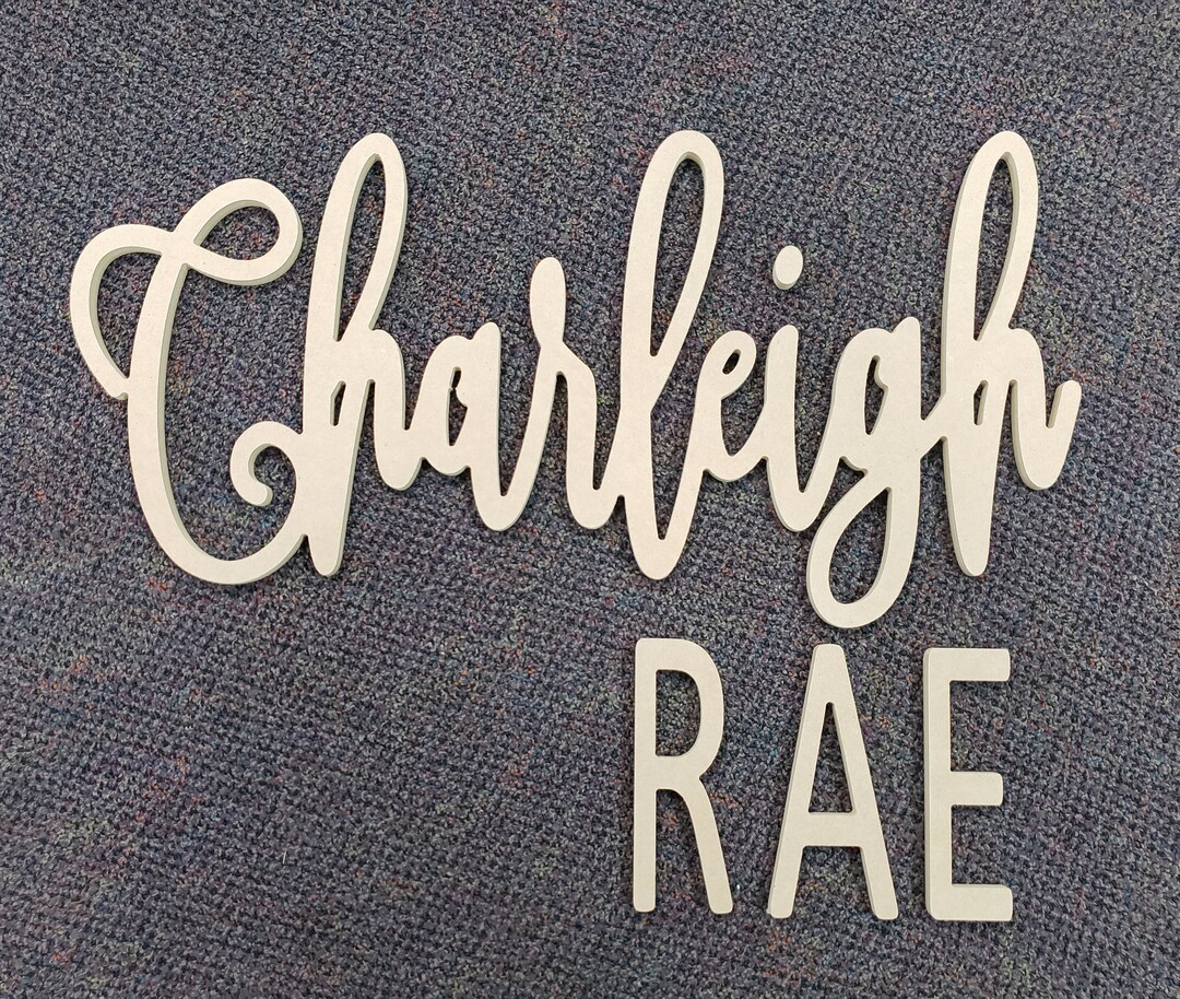 Two Names Sign Custom Two Name First and Middle Wooden Nursery Baby Sign - Etsy