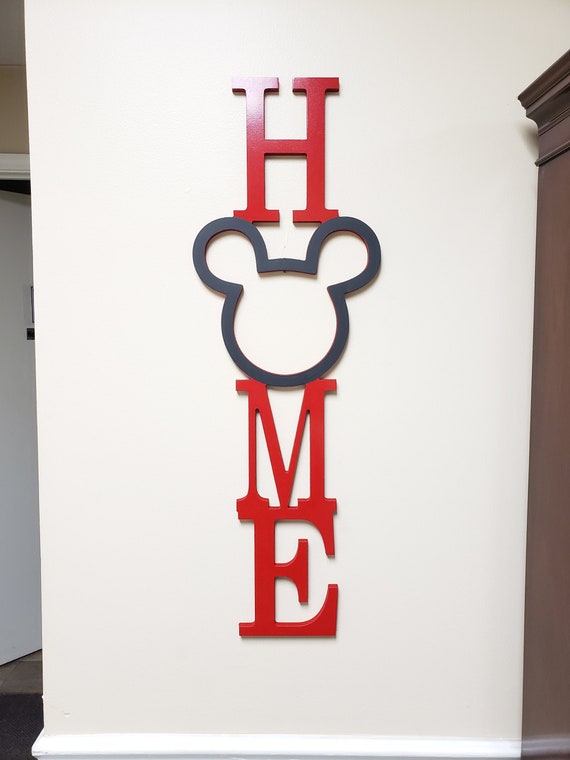 Wood Mickey Home Sign Disney Gallery Wall Decor Canada - Mickey Mouse Home Decor Canada Wood Mickey Home Sign Disney Gallery Wall Decor Canada - Mickey Mouse Home Decor Canada