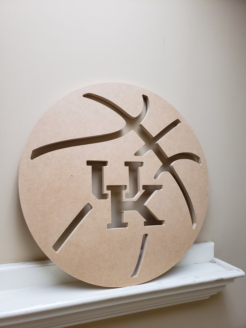 UK Wooden Basketball Door Hanger image 2