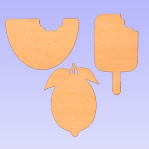 Watermelon with Bite Summer Cut Out Blank Wood Door Hanger