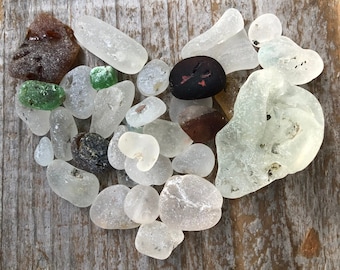 Genuine Bonfire Sea Glass Bulk Mixed Lot