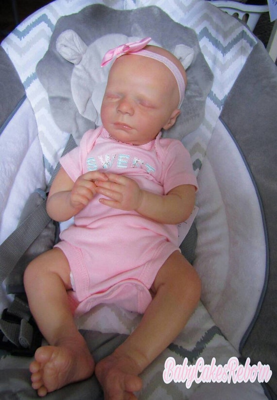 Sleeping reborn baby girl doll 