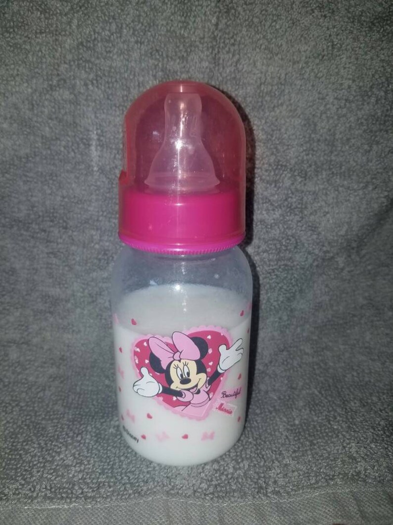 Reborn baby bottle with faux milk/formula. 4 oz. Sealed Etsy