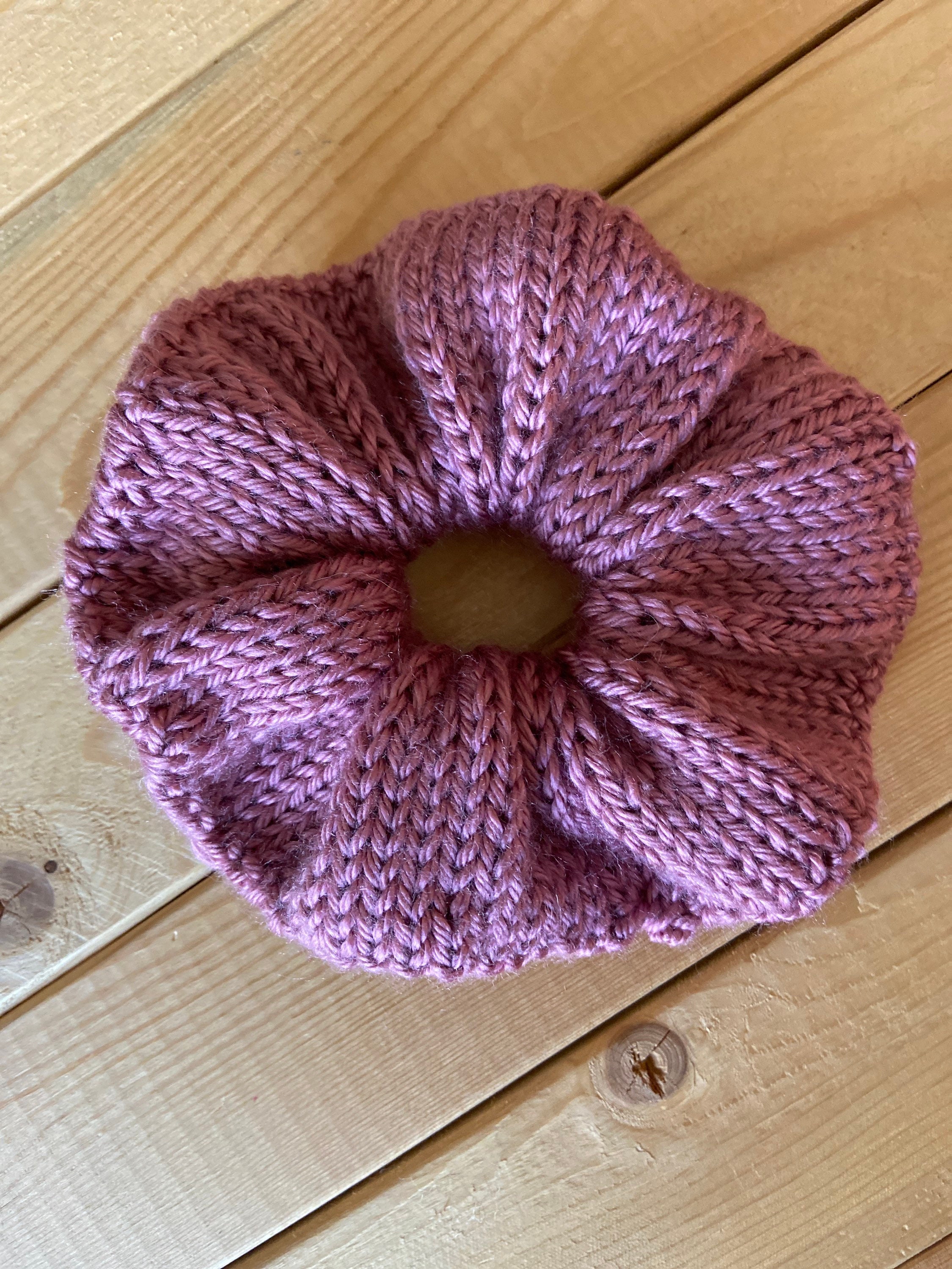 Knit Hair Scrunchies - Etsy