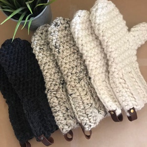 Adult, Youth, Kids, Toddler Crochet Wool Mittens