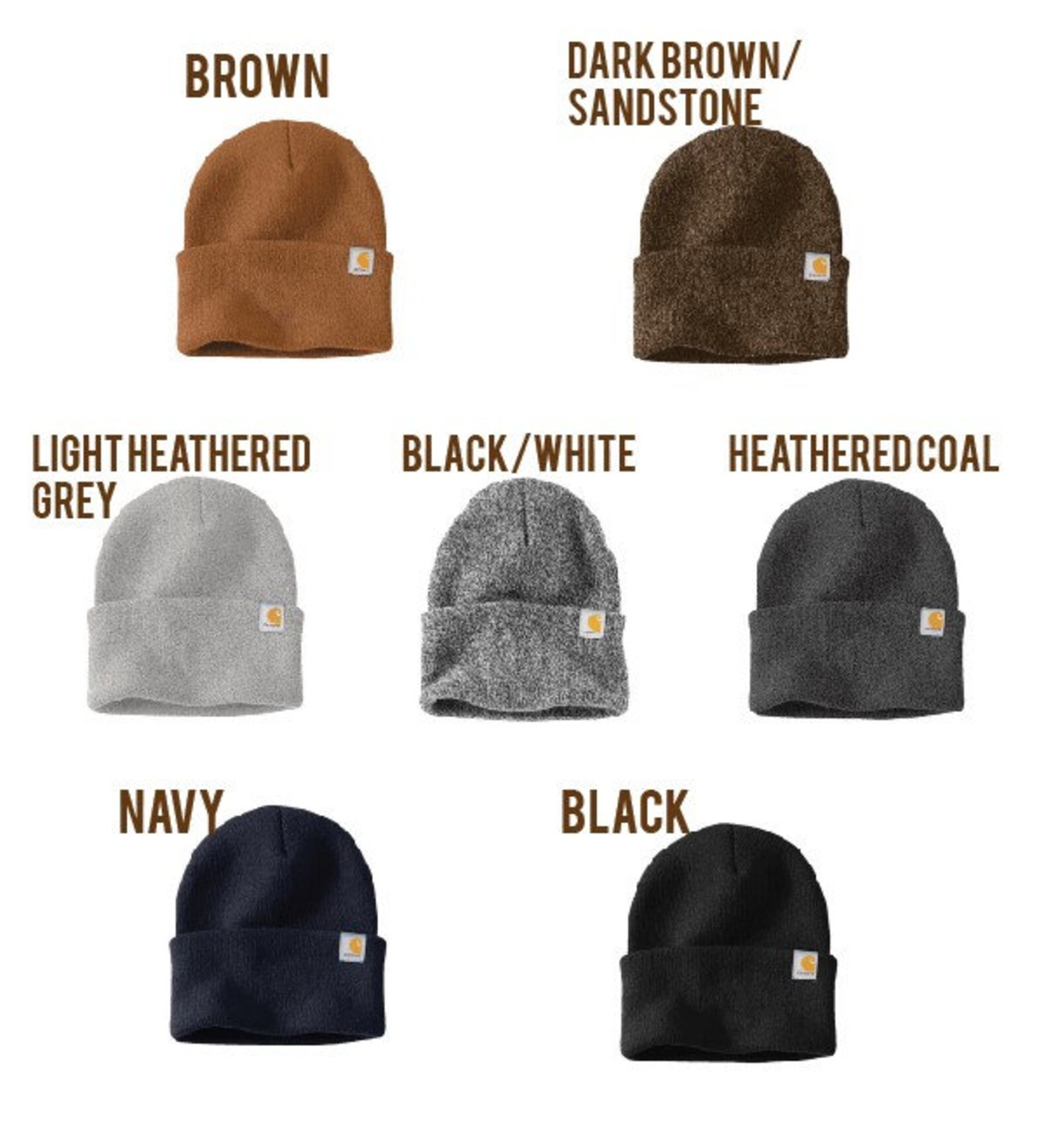 Carhartt Beanie Custom Embroidered Monogrammed Beanie Hat Etsy