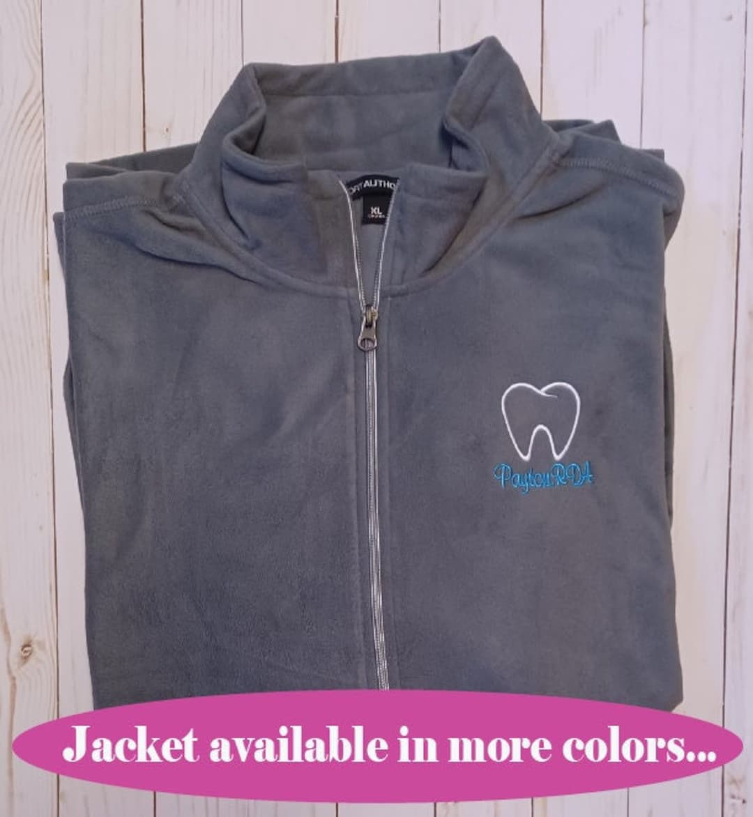 Microfleece Lightweight Ladies Dental Jacket/full Zip/custom ...
