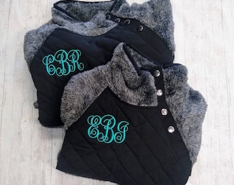 women's fuzzy fleece pullover