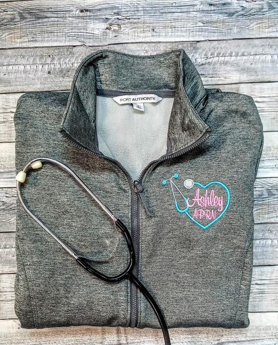 Sleek Heathered Ladies Fit/medical Professional Jacket/ Full - Etsy