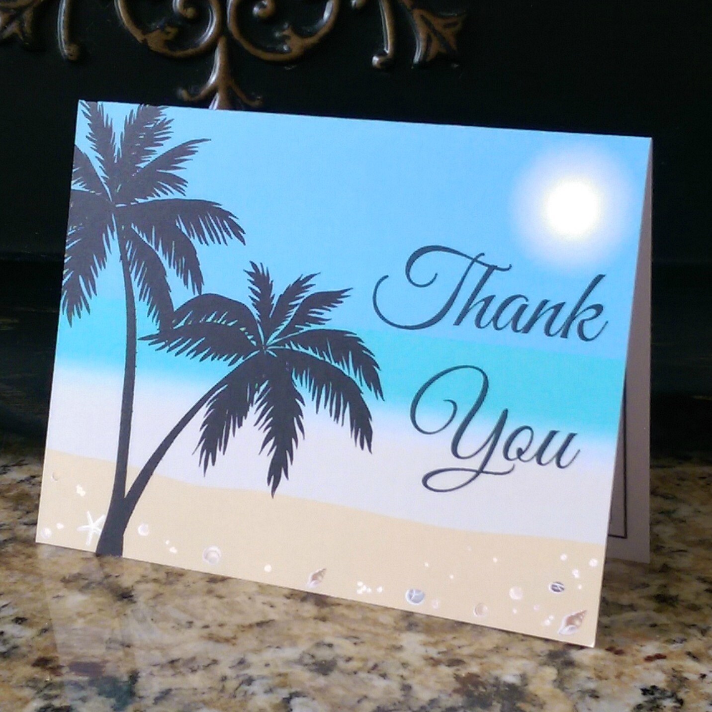 Summer Tropical Thank You Card INSTANT DOWNLOAD Tropical Etsy