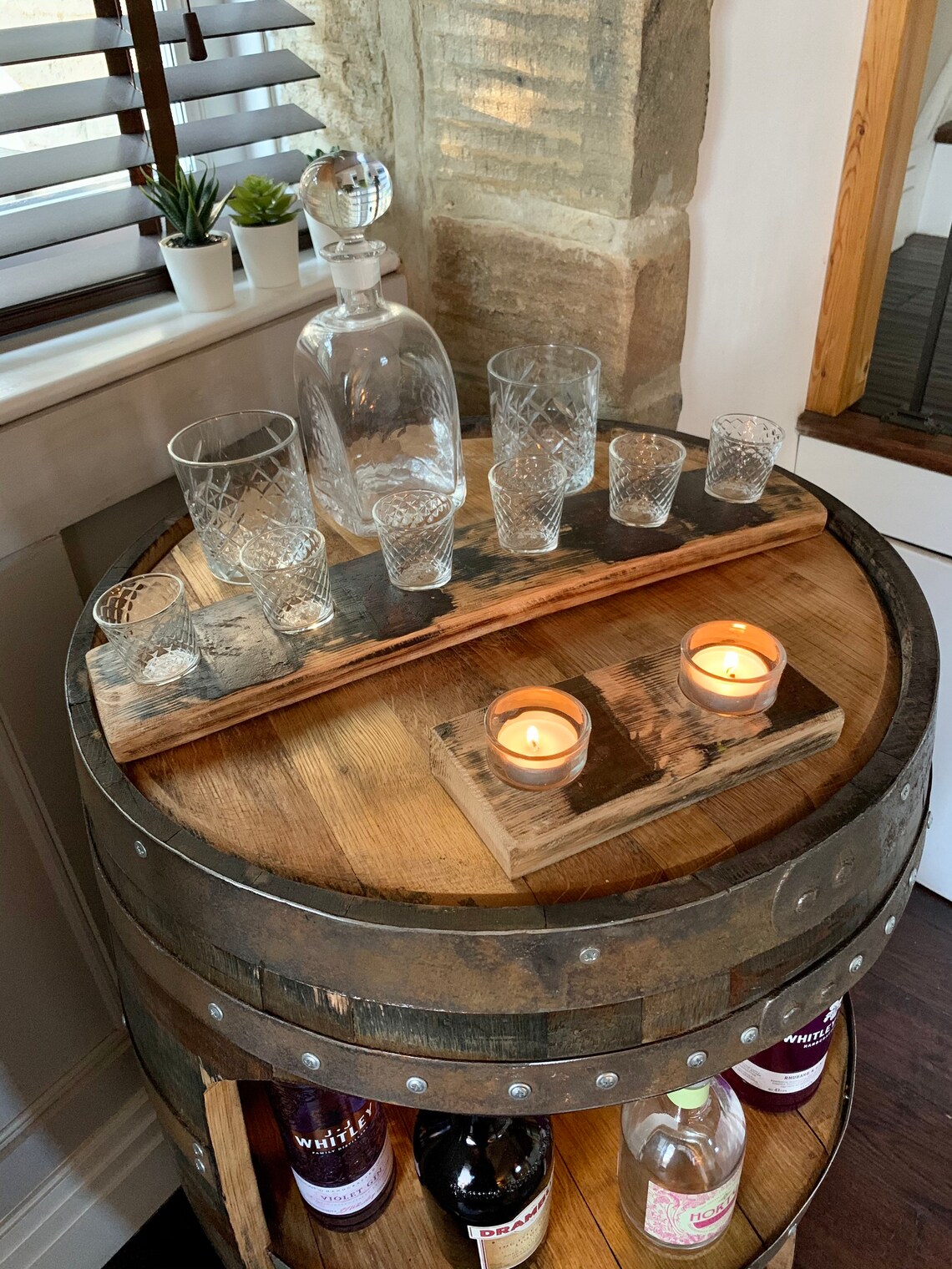 Home Bar Mini Bar Gin Bar the Highlander Oak Barrel Etsy UK