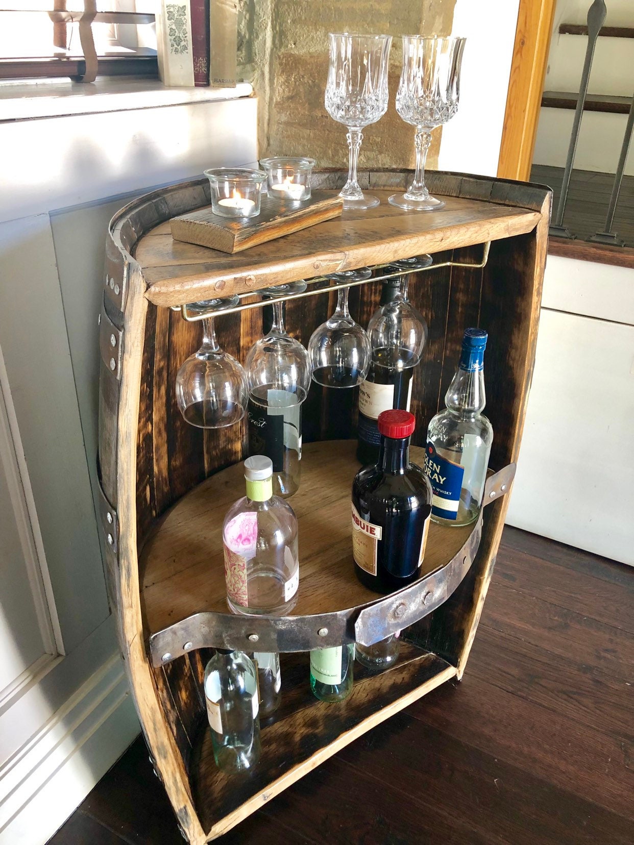 Home bar Mini bar bar bottle storage barrel bar Etsy