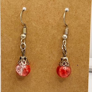 Crackle Marble Earrings