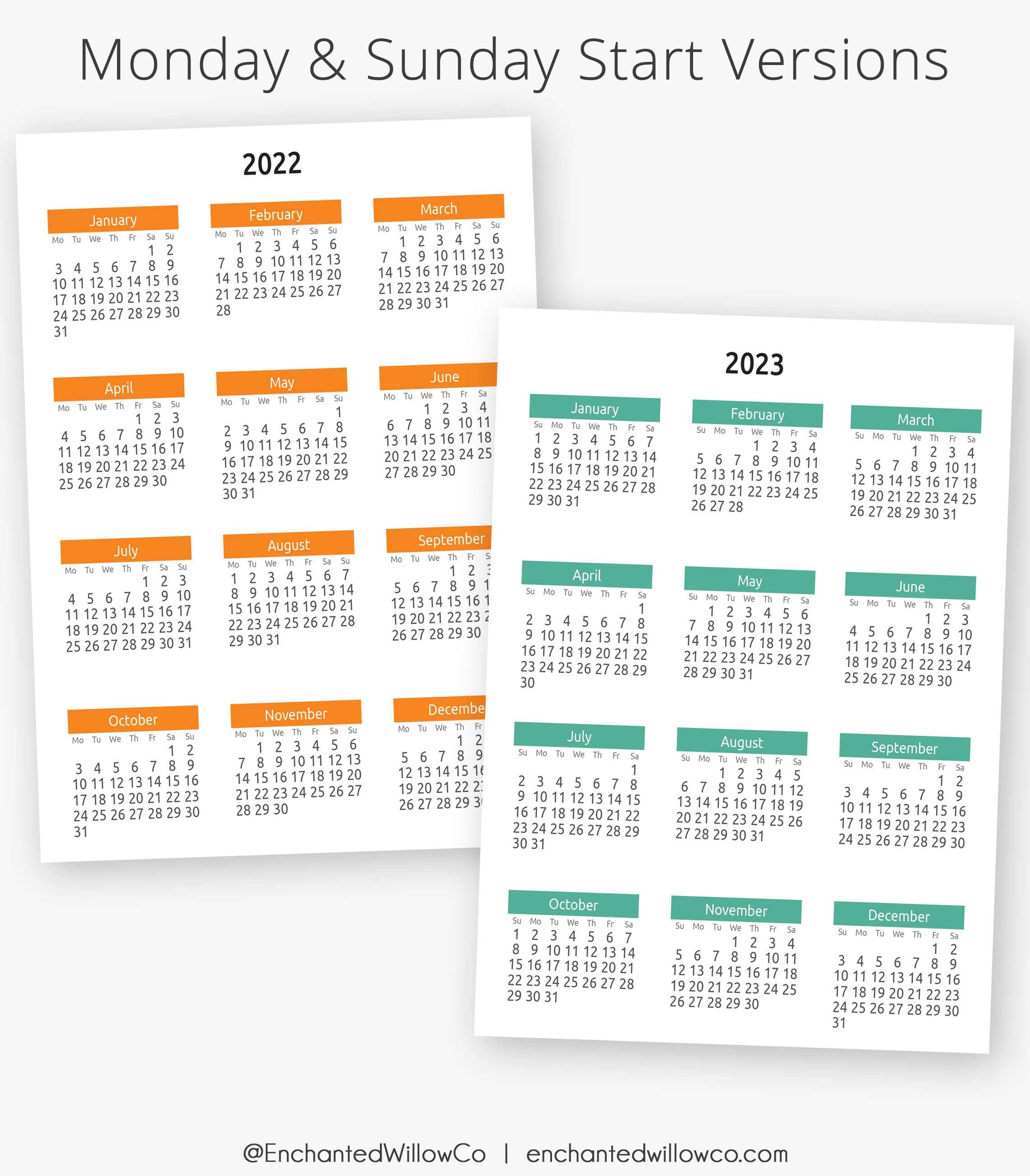 2025 2025 Yearly Calendar Digital Planner Insert for Etsy