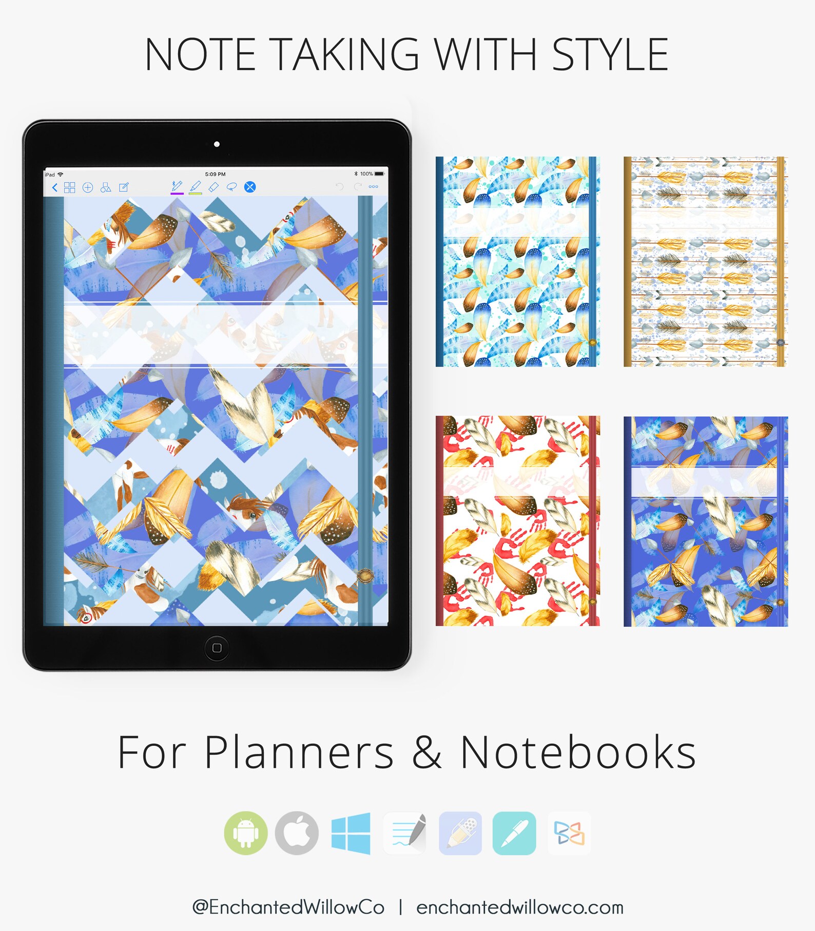 Goodnotes Covers iPad Planner Cover Binder Cover for Etsy