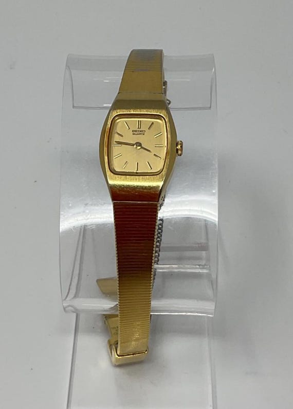 Vintage Seiko Gold-tone Ladies Stretch Bracelet Watch Seiko Women main image 4