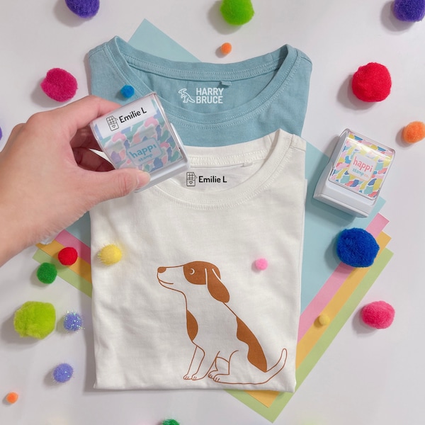 Texile Stamp, Fabric Stamp, Custom Name Stamp, Clothing Stamp, Name Stamp