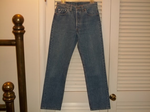Hombres Vintage Highwaist Levis 501 Pantalones Vaqueros Unisex Etsy