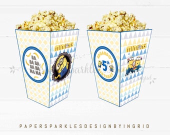 Personalised Cartoon Popcorn Boxes