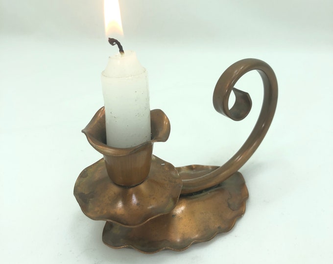 Copper Candlestick Holder Gregorian Made in USA Etsy