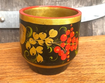 Khokhloma Rock Glass Russian Tableware Handicraft Goblet