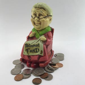 Piggy Bank Grandma Retirement Fund