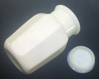 Milk glass spice jar | Etsy 1950 1960s Milk Glass Cosmetic Jars