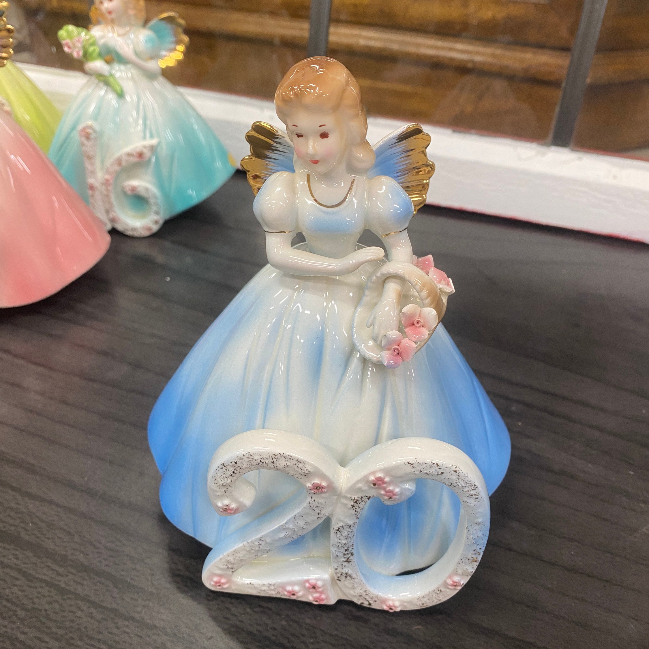 ビューティショップangelさま 専用　お品一式 Vintage Josef Originals Birthday Angel Figurine: Hand-painted