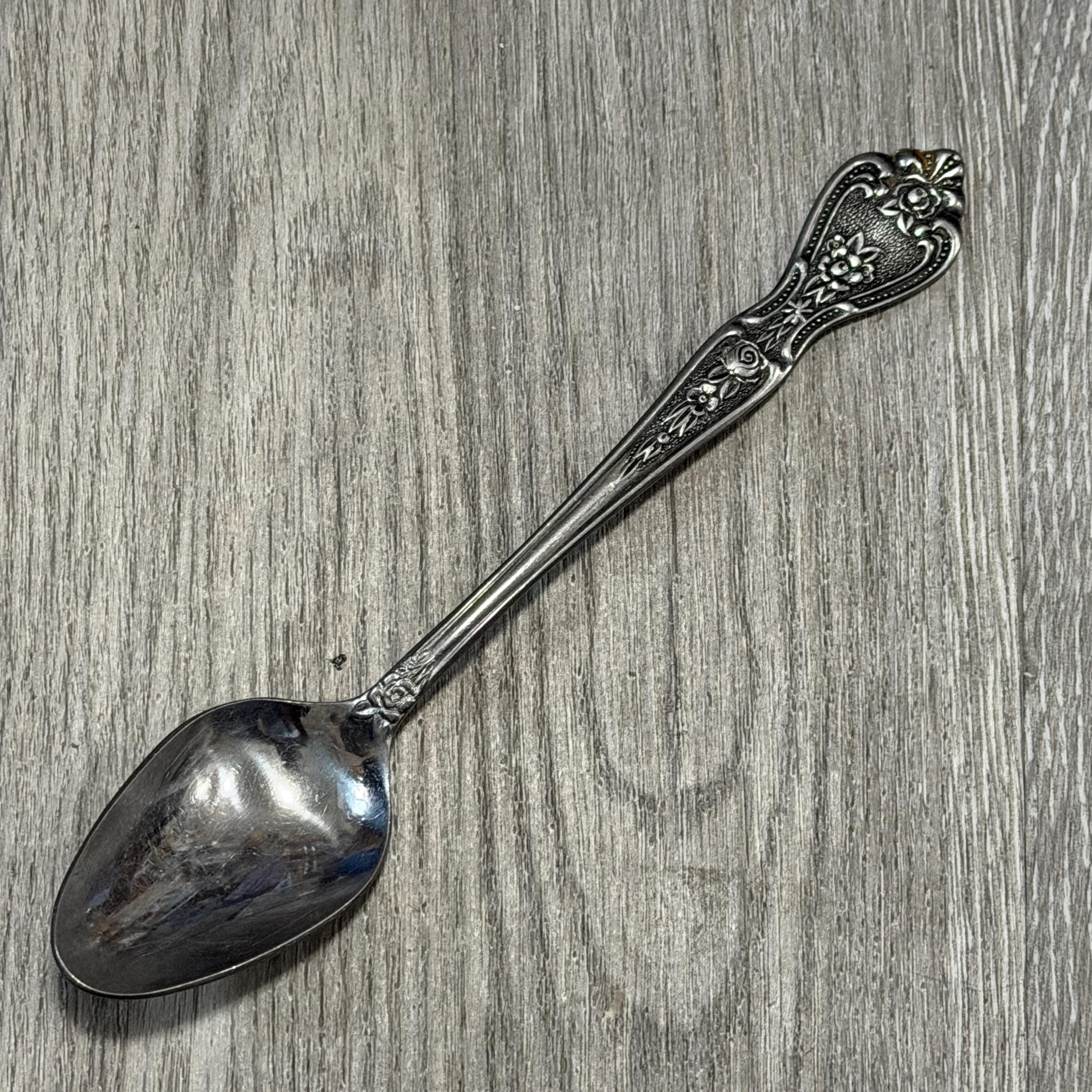 NORMANDY ROSE Patterned Vintage Stainless Steel Flatware Japan