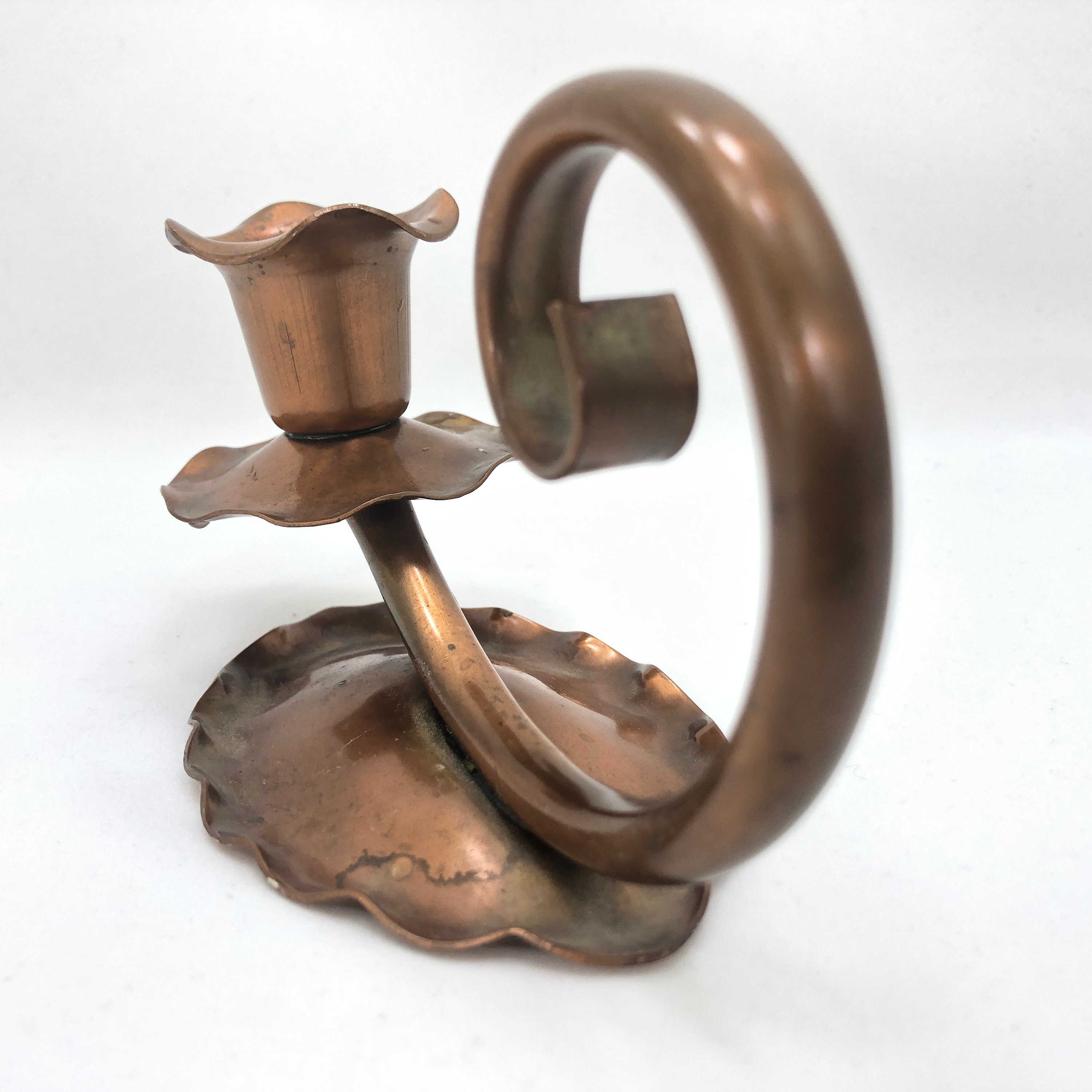 Copper Candlestick Holder Gregorian Made in USA Etsy