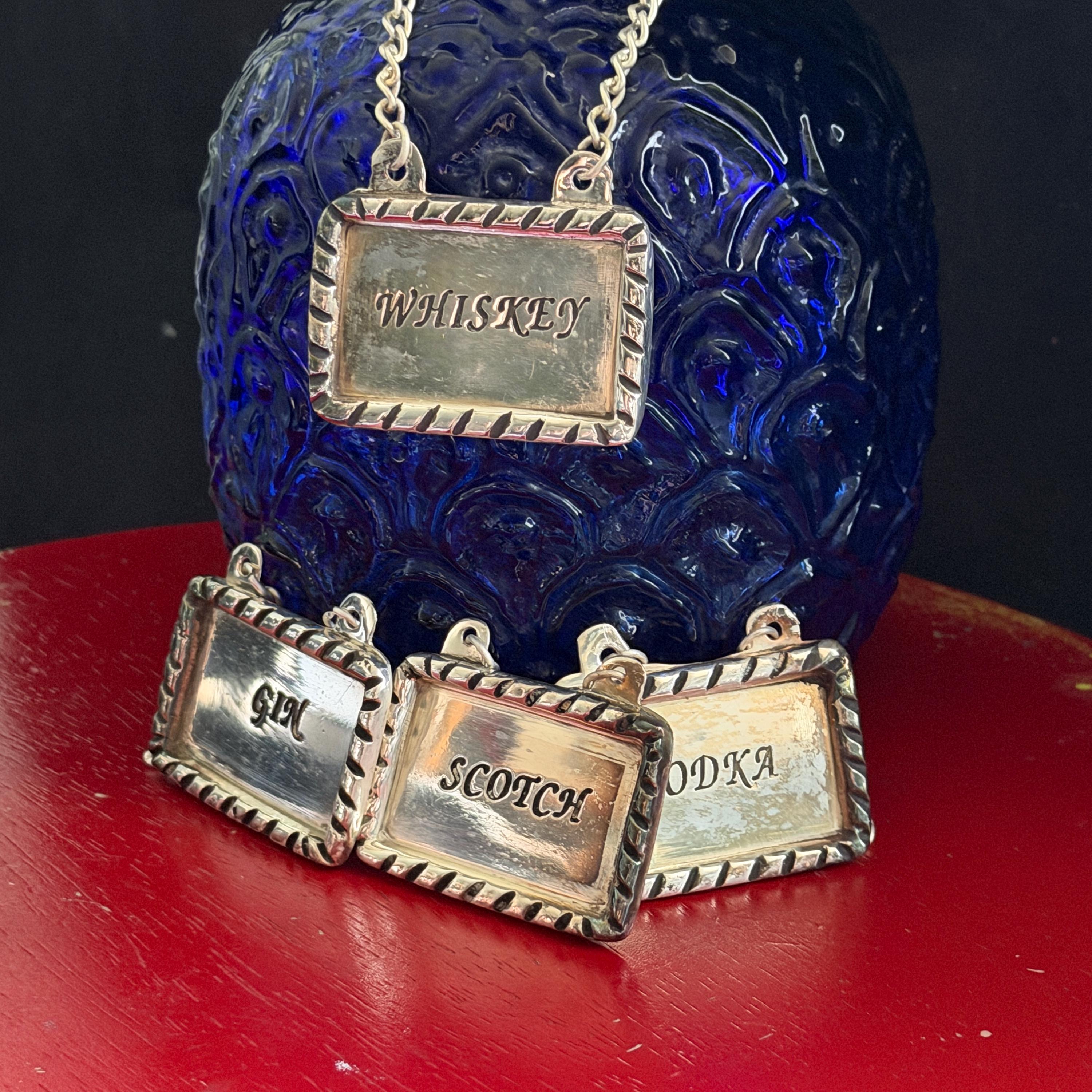 Vintage Decanter Tags Set - Etsy